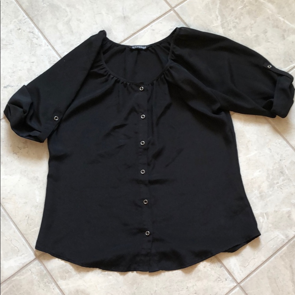 Express button down top